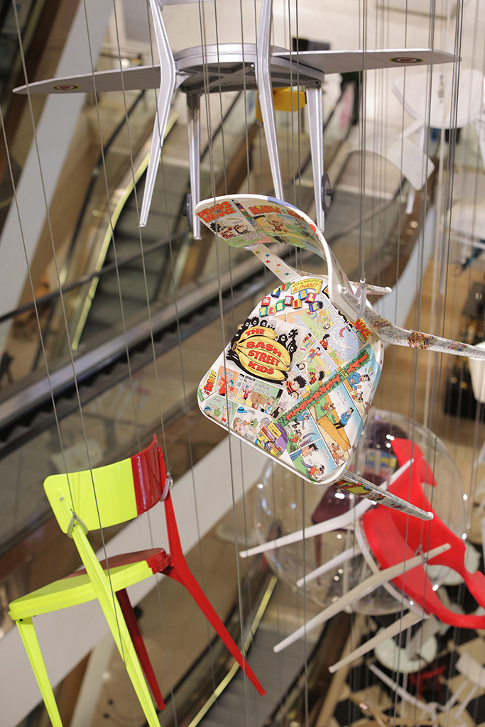 Toy designer and model Jasmine Guinness unveiled a special arts installation at Selfridges London in collaboration with Kate Middleton's cherished charity The Art Room. The installation is part of Selfridges's current 'Work It' campaign. For further information contact Bruno Barba on bruno.barba@selfridges.co.uk or Jillian.Macpherson@selfridges.co.uk. PHOTO MATT WRITTLE © copyright Matt Writtle 2015.